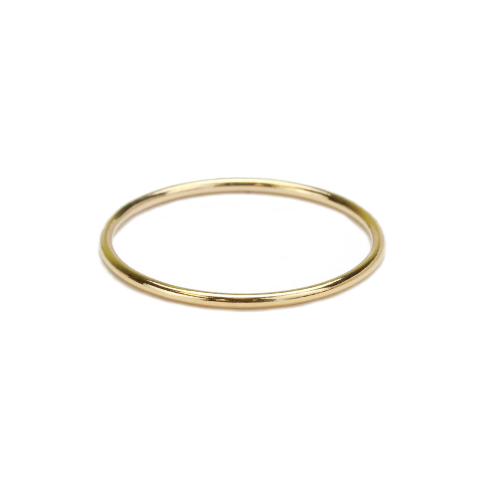 Metal Stamping Blanks Gold Filled Stacking Ring, SIZE 8